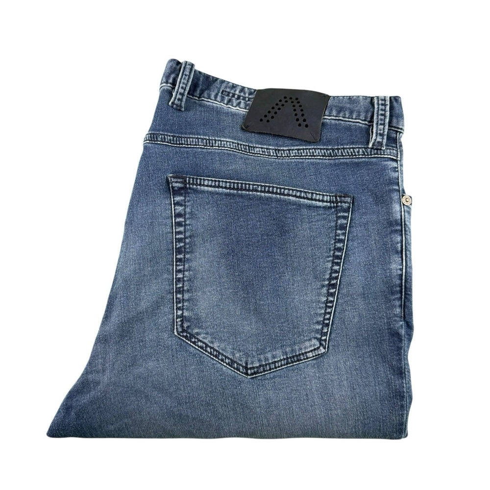 ALBERTO Cosy Fit Pipe Regular Slim Fit Mens Jeans Blue Stone Wash 40x32 4817
